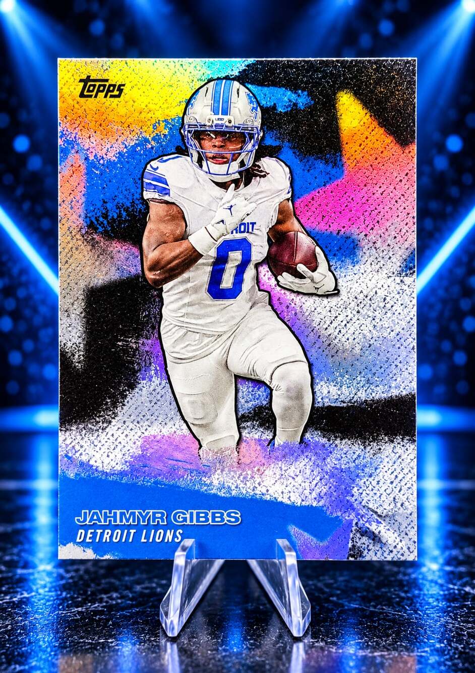 Jahmyr Gibbs Topps Flagship NFL Stars Football Card Detroit Lions Running Back